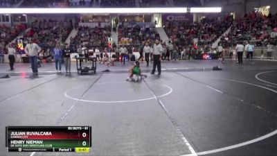 61 lbs Cons. Round 2 - Henry Nieman, De Soto Kids Wrestling Club vs Julian Ruvalcaba, Garden City