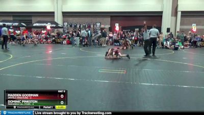 78 lbs Round 4 (6 Team) - Madden Goodman, Spatola Wrestling vs Dominic Pinkston, Panhandle All-Stars