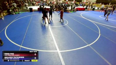 130 lbs Cons. Semi - Piper Pike, Apex Wrestling Academy vs Breanna Packheiser, Golden Tribe Wrestling