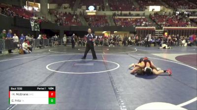 88 lbs Semifinal - Hunter McGrane, Glendive Mat Devils vs Charlie Fritz, Team Aggression