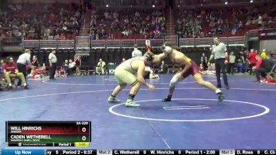 3A-220 lbs Cons. Round 4 - Caden Wetherell, Waverly-Shell Rock vs Will Hinrichs, Ankeny