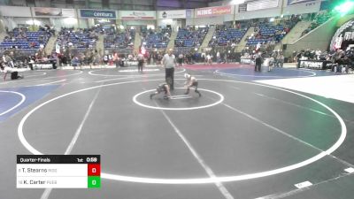 40 lbs Quarterfinal - Teagan Stearns, Ridge Wrestling vs Kane Carter, Pueblo County Wrestling Club