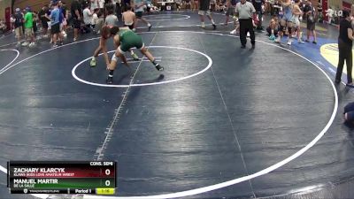 122 lbs Cons. Semi - Zachary Klarcyk, KLAWS (Kids Love Amateur Wrest vs Manuel Martir, De La Salle