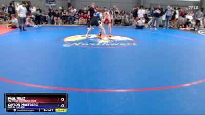 144 lbs Semifinal - Paul Feliz, All-Phase Wrestling Club vs Cayson Mastberg, Mat-Su Matmen