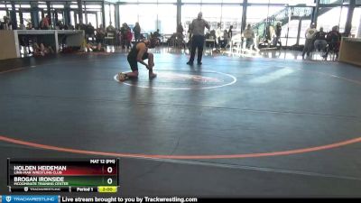 J-16 lbs Round 2 - Holden Heideman, Linn-Mar Wrestling Club vs Brogan Ironside, McDominate Training Center