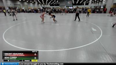 120 lbs Champ. Round 2 - Vincent Vidacovich, Wrestling Academy Of Louisiana vs Noah Zuniga, ReZults Wrestling