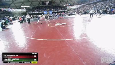 4A 144 lbs Cons. Round 1 - Oliver Paisley, Lake Stevens vs Samuel Kincaid, Gonzaga Prep