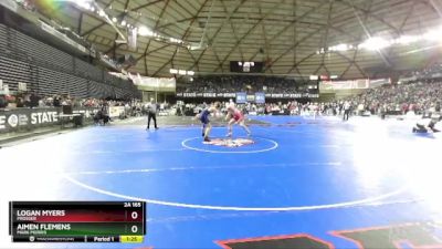 2A 165 lbs Quarterfinal - Aimen Flemens, Mark Morris vs Logan Myers, Prosser