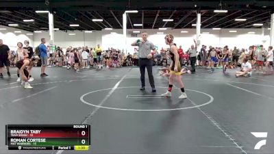 80 lbs Round 1 (4 Team) - Braidyn Taby, Team Smash vs Roman Cortese, Mat Warriors