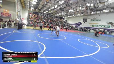 150 Boys Quarterfinal - Israel Enciso, Mission Hills vs Alex Lin, University City