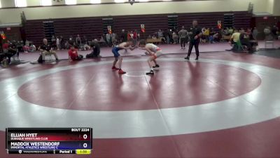 16U-5 lbs Round 3 - Elijah Hyet, Dubuque Wrestling Club vs Maddox Westendorf, Immortal Athletics Wrestling C