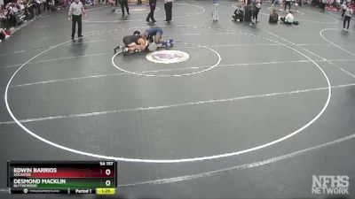 5A 157 lbs Semifinal - Desmond Macklin, Blythewood vs Edwin Barrios, Socastee