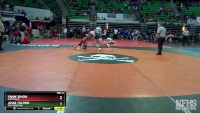 7A 150 lbs Semifinal - Yanik Simon, Huntsville vs Jesse Palmer, Oak Mountain