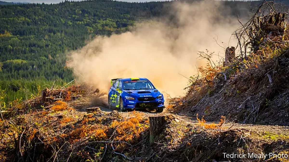 Solberg and Giraudet Lead DirtFish Olympus Rally Day 1