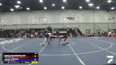 106 lbs Round 1 (8 Team) - Aidan Gruenenfelder, Wisconsin vs Aydan Thomas, Oklahoma Blue