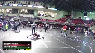 85 lbs 3rd Place Match - Greyson Giorgio, WWC Predator Wrestling vs Christian Thomas, Nebraska Boyz