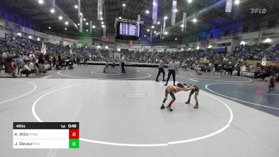 46 lbs Semifinal - Kaleb Millz, Pomona Elite vs James Devaul, Pikes Peak Warriors