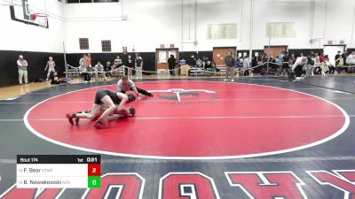 113 lbs Consi Of 8 #1 - Frank Bear, Stamford vs Brock Nowakowski, Norwich Free Academy