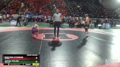 G 100 lbs Champ. Round 1 - Raelynn O`Connor, Salmon vs Sophia McLain, Kellogg