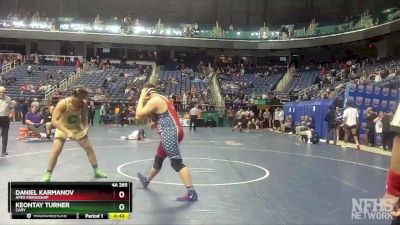 4A 285 lbs 5th Place Match - Keontay Turner, Cary vs Daniel Karmanov, Apex Friendship