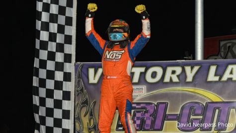 Courtney Chalks Up History in Tri-City Midget Win