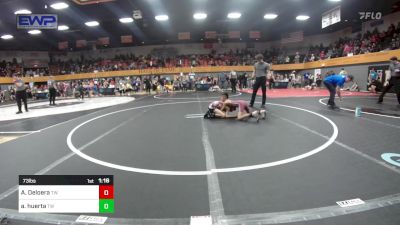 73 lbs Rr Rnd 2 - Adrian Deloera, Tuttle Wrestling vs Alexander Huerta, Tuttle Wrestling