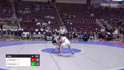 121 lbs Semifinal - Jake Bennett, Fort Leboeuf vs Parker Sentipal, Burgettstown