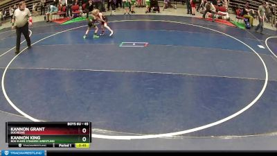 45 lbs Cons. Round 4 - Kannon Grant, Duchesne vs Kannon King, Box Elder Stingers Wrestling