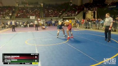 D 1 285 lbs Quarterfinal - Ethan Simmons, Brother Martin vs Ethan Peron, Southside