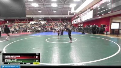 152 lbs Quarterfinal - Brody Allen, Amador Valley High School vs Jared Williams, Ukiah High School