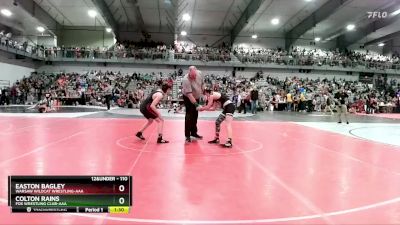 110 lbs Champ. Round 2 - Easton Bagley, Warsaw Wildcat Wrestling-AAA vs Colton Rains, Fox Wrestling Club-AAA