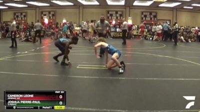 108 lbs Cons. Round 2 - Cameron Leone, Arsenal WC vs Joshua Pierre-Paul, 5 Points