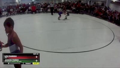 21 lbs Semifinal - Levi Parrish, 2TG vs Jaxxon Marks, Hitchcock County Falcons