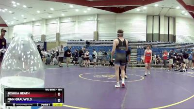 160 lbs Cons. Round 3 - Joshua Heath, IL vs Finn Grauwels, WI