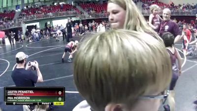 48-49 lbs Quarterfinal - Mia Morrison, Chadron Junior Wrestling Club vs Jaxyn Pfanstiel, Weeping Water