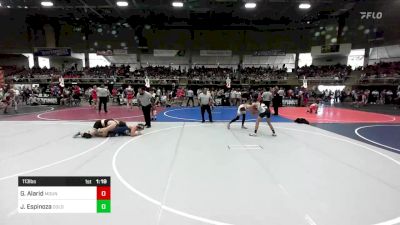 113 lbs Quarterfinal - Gionni Alarid, Mountain Range vs Jp Espinoza, Colorado Outlaws