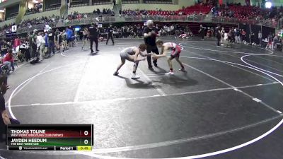 102 lbs Cons. Round 2 - Thomas Toline, West Point Wrestling Club (WPWC) vs Jayden Heedum, The Best Wrestler