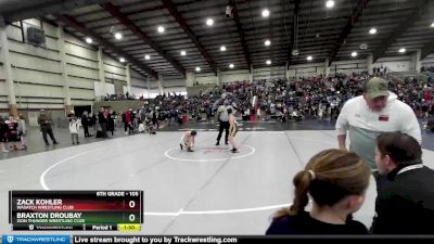 105 lbs Champ. Round 1 - Braxton Droubay, Zion Thunder Wrestling Club vs Zack Kohler, Wasatch Wrestling Club