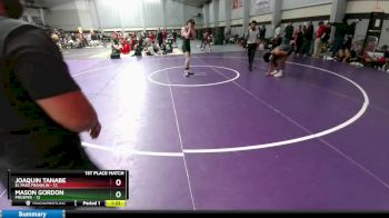 150 lbs Placement (4 Team) - Joaquin Tanabe, El Paso Franklin vs Mason Gordon, Prosper