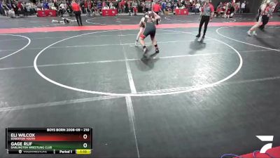 210 lbs Champ. Round 2 - Gage Ruf, Darlington Wrestling Club vs Eli Wilcox, Edgerton Youth