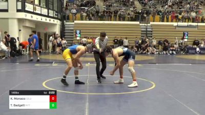 149 lbs Consi Of 16 #1 - Karl Monaco, Columbia vs Tyler Badgett, Pittsburgh