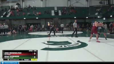 285 lbs Semifinal - Ryan Vasbinder, Michigan State vs Josh Heindselman, Oklahoma