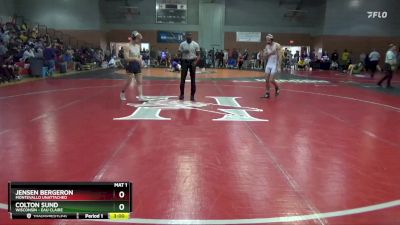 157 lbs Cons. Round 3 - Jensen Bergeron, Montevallo Unattached vs Colton Sund, Wisconsin - Eau Claire