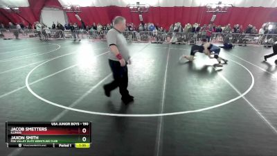 190 lbs Champ. Round 1 - Jaxon Smith, Fox Valley Elite Wrestling Club vs Jacob Smetters, Illinois