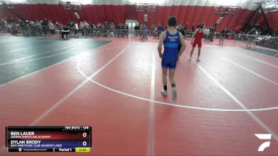 138 lbs Champ. Round 1 - Ben Lauer, Askren Wrestling Academy vs Dylan Brody, Ram Wrestling Club (Random Lake)