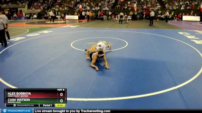 3rd Place Match - Alex Borboya, West Point-Beemer vs Cash Watson, Broken Bow