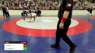 110 lbs Final - Ozzy Elliott, Glasgow Wrestling Academy vs Cayden Chapple, Level Up Wrestling Center