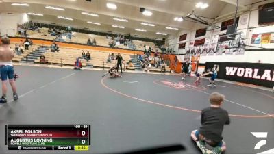 59 lbs 1st Place Match - Augustus Loyning, Powell Wrestling Club vs Aksel Polson, Thermopolis Wrestling Club