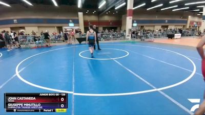 126 lbs Champ. Round 1 - John Castaneda, Texas vs Giuseppe Minutillo, Carrollton Thunder Wrestling