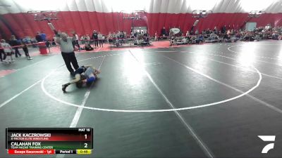 92 lbs Cons. Round 2 - Calahan Fox, Team Nazar Training Center vs Jack Kaczrowski, X-Factor Elite Wrestling